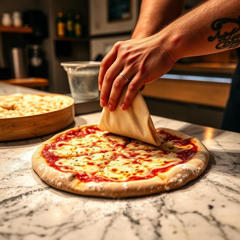 Preparazione dell'impasto della pizza napoletana